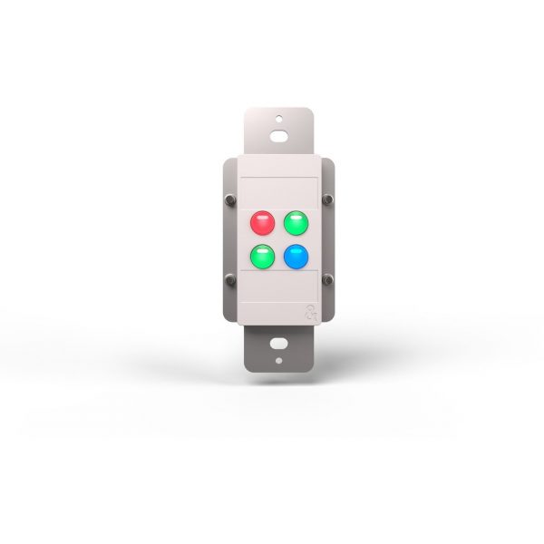 Allen & Heath IP4 Four Button Programmable Decora Wallplate Controller for AHM/Avantis & dLive - TCP/IP/PoE - White