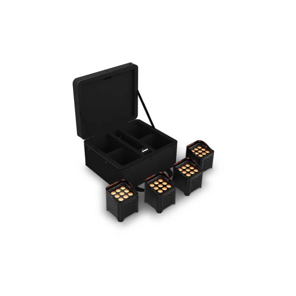 Chauvet DJ FREEDOM PAR Q9 X4 Four Wireless Battery Operated Quad-Color Lighting Fixture Kit