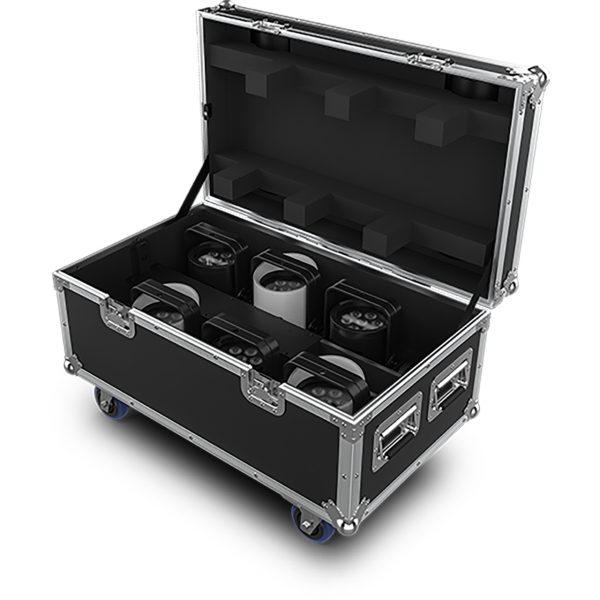 Chauvet WELLPOD2X6 Well Pod 2 RGB PAR 6x IP65 Light Fixture Kit in Charging Case