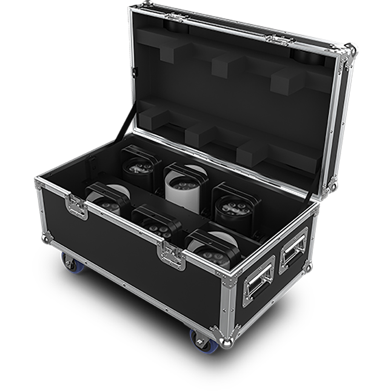 Chauvet WELLPOD2X6 Well Pod 2 RGB PAR 6x IP65 Light Fixture Kit in Charging Case