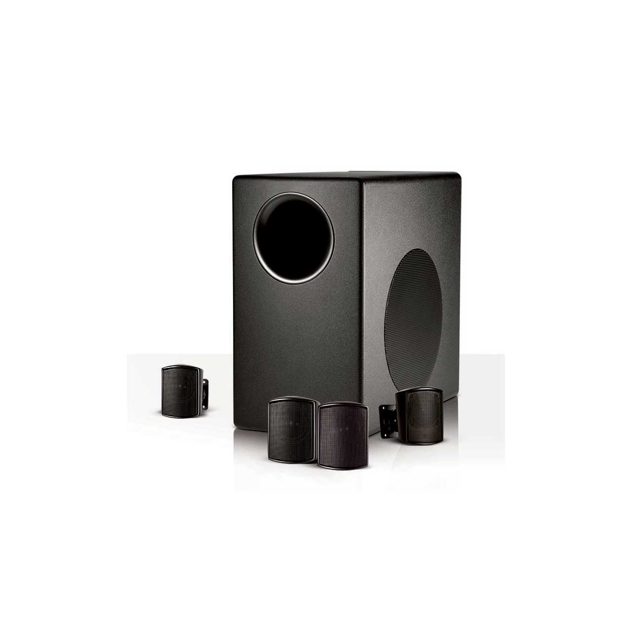 JBL C50PACK Packaged Surface-Mount Subwoofer-Satellite Loudspeaker System - Black