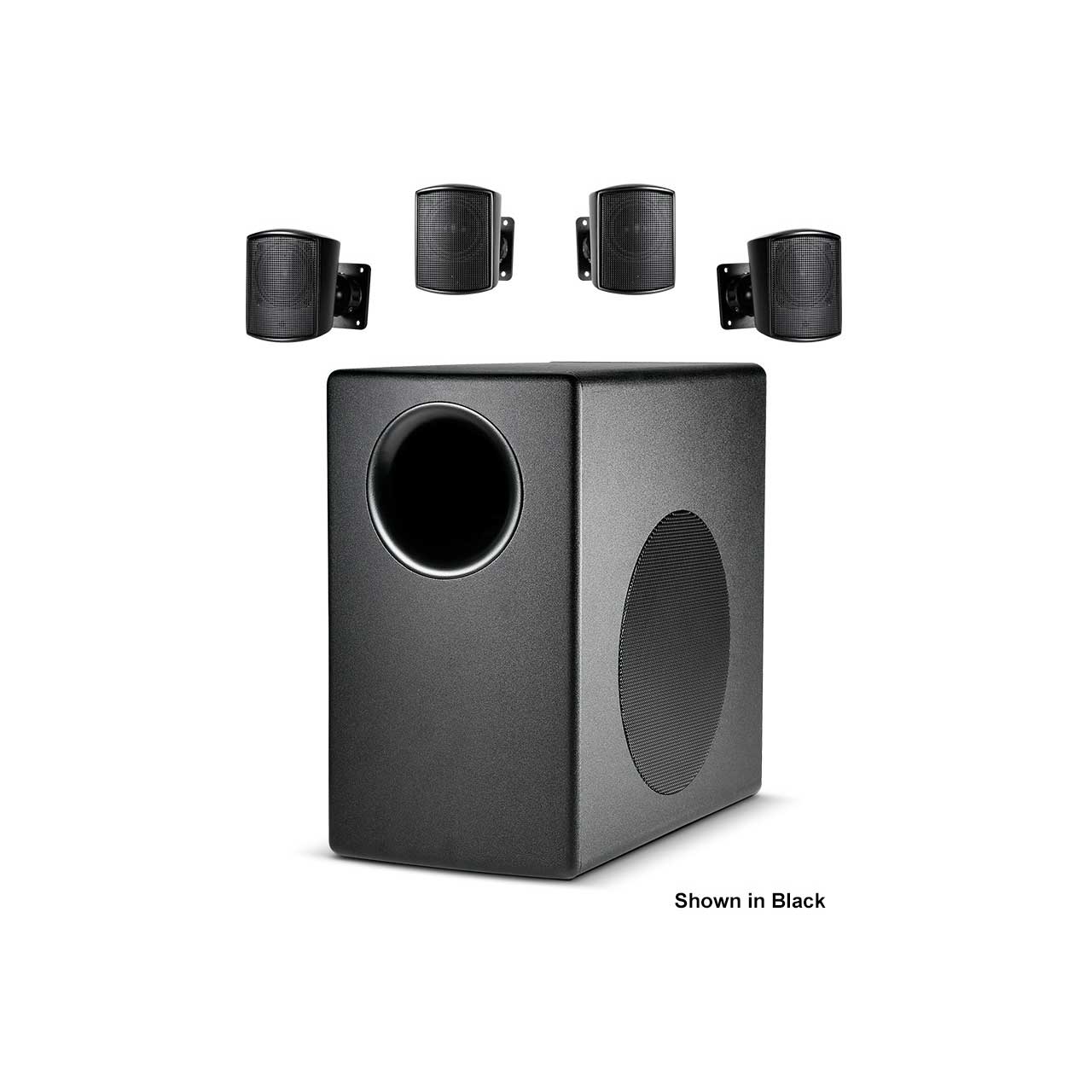 JBL C50PACK Packaged Surface-Mount Subwoofer-Satellite Loudspeaker System - White