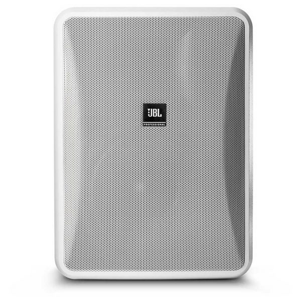 JBL CONTROL 28-1L 2-Way 8-Inch 8-Ohm Indoor/Outdoor Surface Mount Speaker - 8 Ohm - White - Pair - B-Stock (Used)