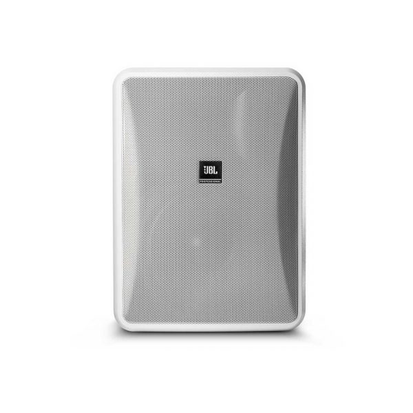 JBL CONTROL 28-1L 2-Way 8-Inch High-Output 8-Ohm Indoor/Outdoor Surface Mount Speaker - 8 Ohm - White - Pair