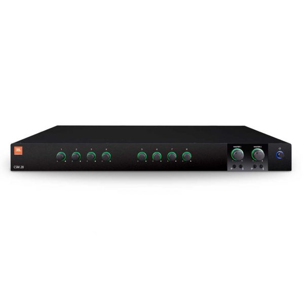 JBL CSM28 8 In / 2 Out Fanless Commercial Mixer with Euroblock Connectors