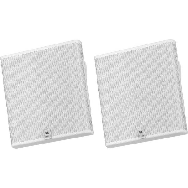 JBL SLP14/T-WH SLP 200 Watt Peak On-Wall 2-Way Speaker with 4-Inch Driver - White - Pair