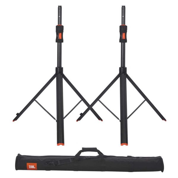 JBL SPKSTGAPROSET Set of Two - Piston-Assist Automatic Lift Tripod Speaker Stands with Carrying Bag