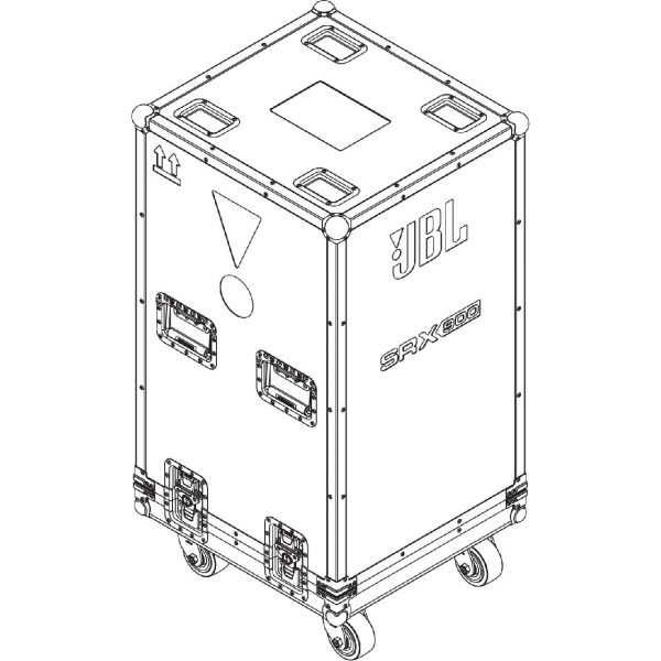 JBL SRX906LA CASE Flight Case with Support for up to 4 SRX906LA Speakers