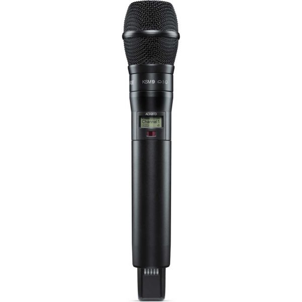 Shure ADX2FD/K9B Axient Digital Handheld Transmitter w/ KSM9 Capsule - Freq Diversity - G57 (470 - 616MHz) - Black