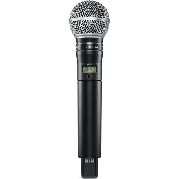 Shure ADX2/SM58 Axient Digital Handheld Transmitter w/ SM58 Capsule & ShowLink - G57 (470 - 616MHz)