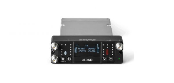 Shure ADX5DUS=-C Axient Digital Dual-Channel Portable Wireless Receiver - 925MHz - 960MHz