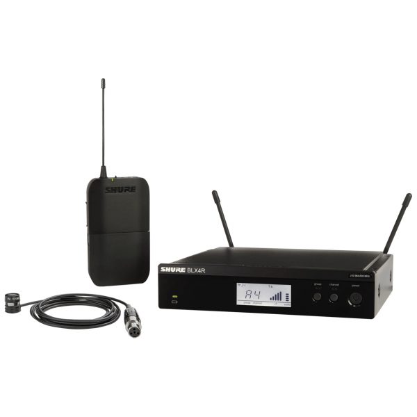 Shure BLX14R/W85M-H10 Wireless Rackmount Presenter System with WL185m Lavalier Microphone - 542 to 572 MHz