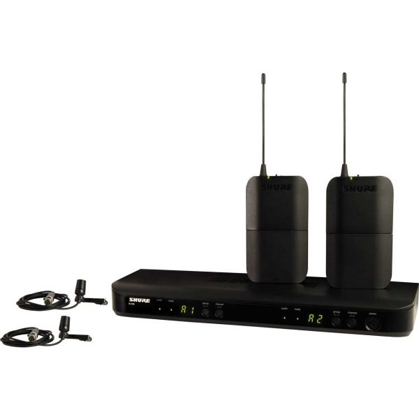 Shure BLX188/CVL-H10 Dual Channel Lavalier Wireless System - H10 Band 542 to 572 MHz