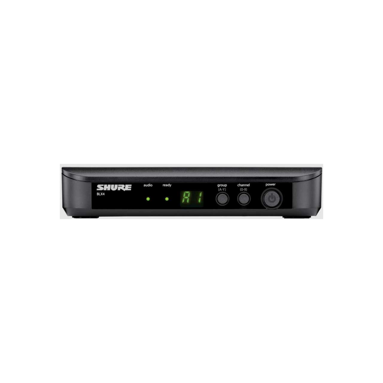 Shure BLX4-H9 Single Channel Wireless Receiver with Microprocessor-Controlled Internal Antenna Diversity Freq 512-542MHz