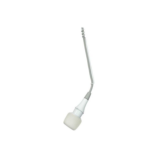 Shure CVO-W/C Installed Sound Overhead Cardioid Condenser Microphone -White -Includes 25 Ft Cable & Preamp - 3 Pin XLR