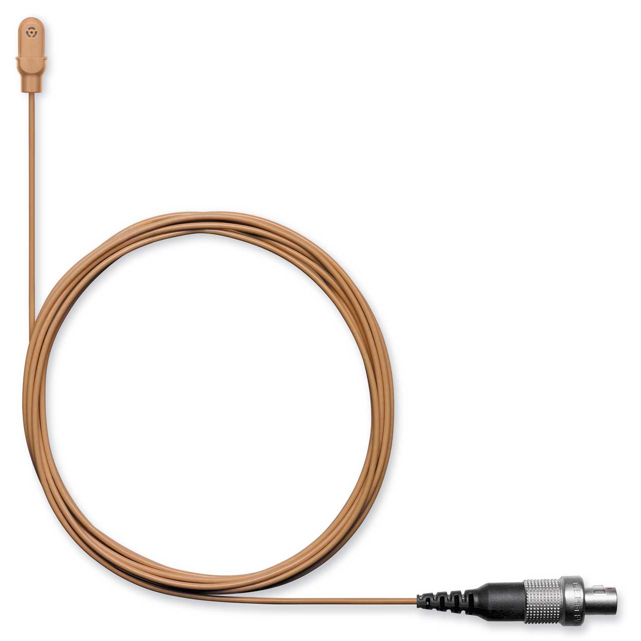 Shure DL4C/O-LM3-A DuraPlex IP57 Omni Lav Mic with LEMO Connector - Cocoa