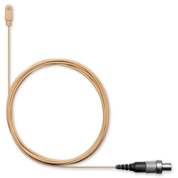 Shure DL4T/O-LM3-A DuraPlex IP57 Omni Lav Mic with LEMO Connector - Tan