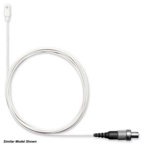 Shure DL4W/O-MTQG-A DuraPlex IP57 Omni Lav Mic with TA4F (mTQG) Connector - White