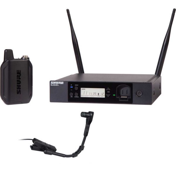 Shure GLXD14R+ Dual-Band Wireless Instrument Rack System with BETA98H/C & SB904 Li-Ion Battery - Z3 2.4 & 5.8GHz