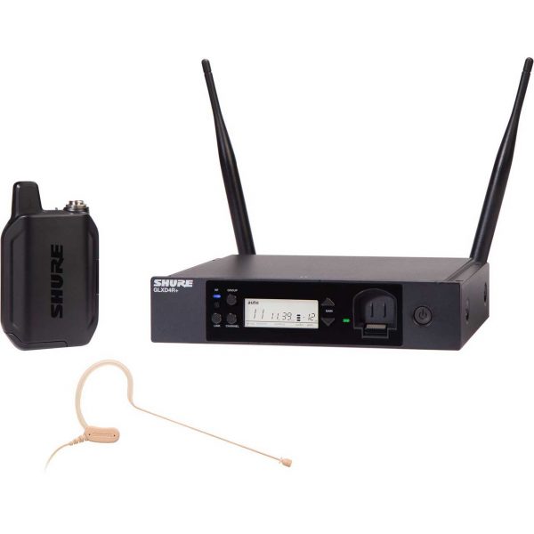 Shure GLXD14R+/MX53 Digital Wireless Rack System with MX153 Headset Microphone & SB904 Li-Ion Battery - Z3 2.4 & 5.8GHz