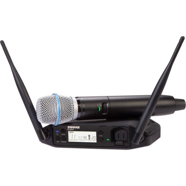 Shure GLXD24+ Dual-Band Wireless Vocal System with BETA87A Microphone & SB904 Li-Ion Battery - Z3 2.4 & 5.8GHz