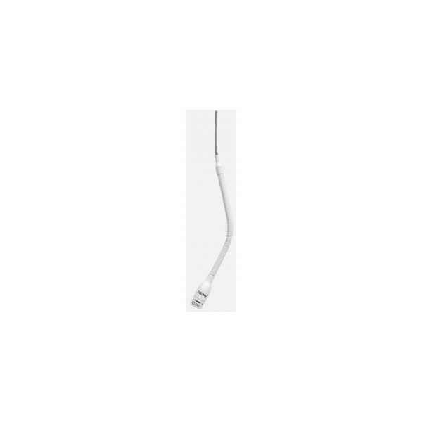 Shure MX202W-A/C Microflex Overhead Cardioid Mic w/ Inline Preamp - 3 Pin XLR Connection- White