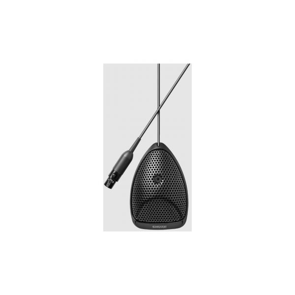 Shure MX391-C Black Cardioid Microflex Boundary Microphone With Interchangeable Cartridges & In-line Preamp.