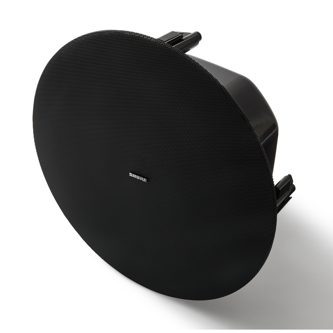 Shure MXP-5B Microflex Ceiling Mount Conferencing Loudspeaker and A-MXP-5-NCB Construction Bracket - Black