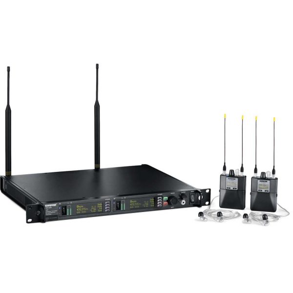 Shure P10TR+425CL-G PSM1000 Personal Monitor System w/Dual Transmitter/2 Diversity Bodypack Receivers & 2 SE425 Earphone