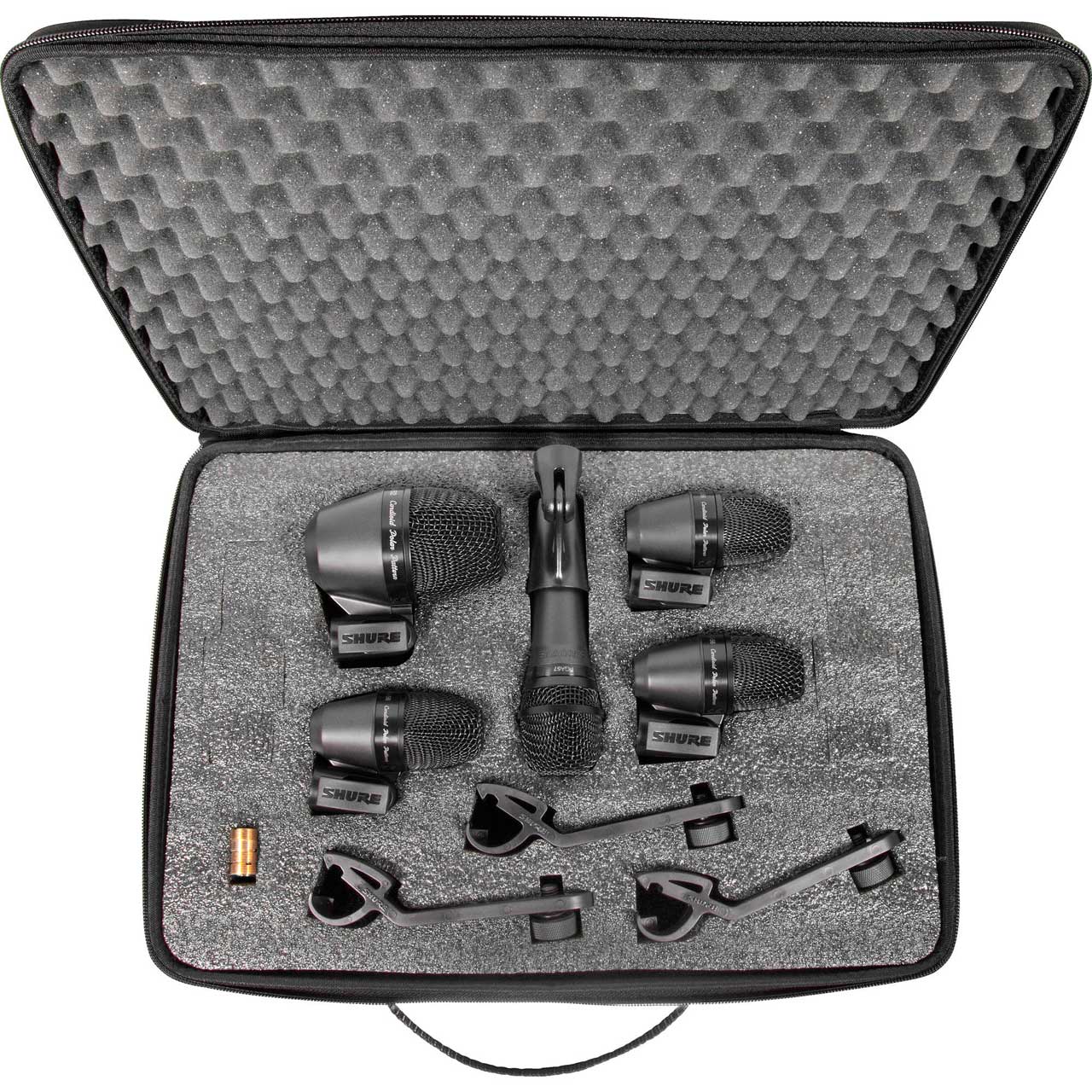 Shure PG Alta PGADRUMKIT5 5-Piece Drum Mic Kit Including Stand Adapter/Drum Mounts/Cables/Case