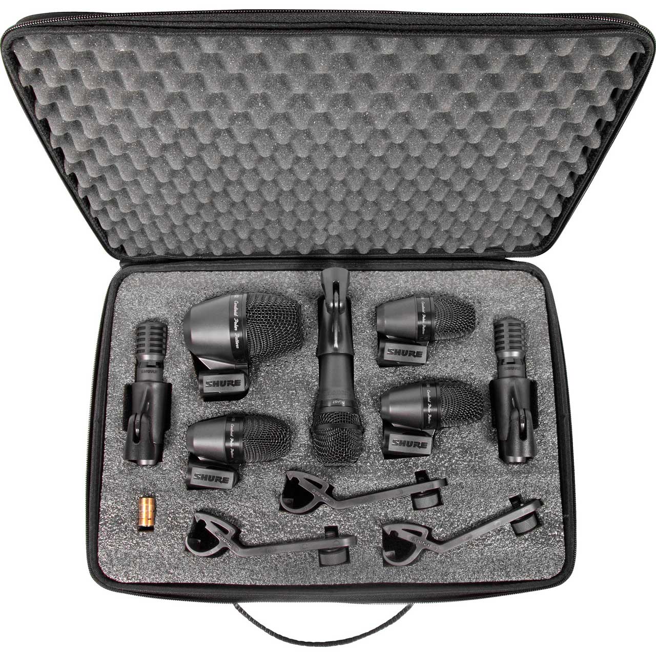 Shure PG Alta PGADRUMKIT7 7-Piece Drum Mic Kit Including Stand Adapters/Drum Mounts/Cables/Case