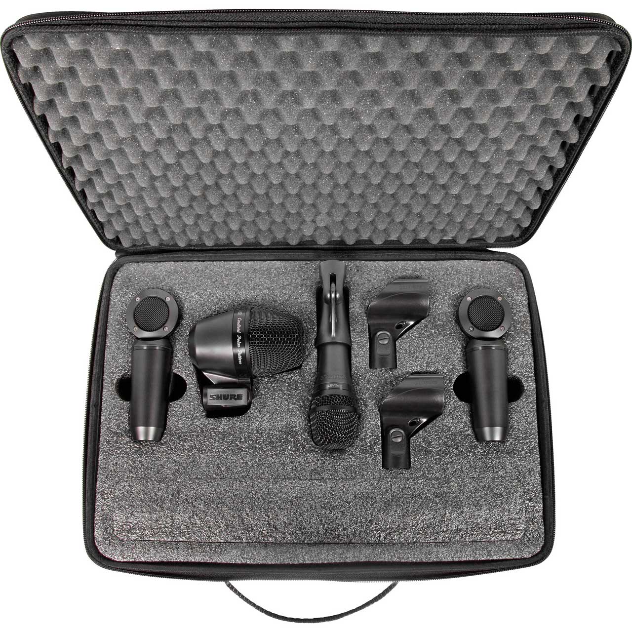 Shure PG Alta PGASTUDIOKIT4 4-Piece Instrument Mic Studio Kit including Cables/Case/Adapters/Drum Mounts