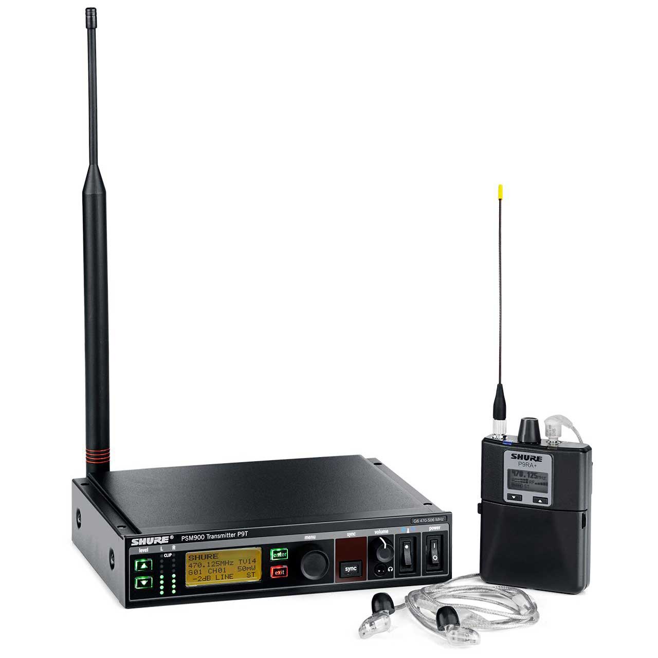 Shure PSM900 In Ear Personal Monitoring System w/ P9RA Bodypack Receiver & SE425CL Sound Isolating Earphones - G6