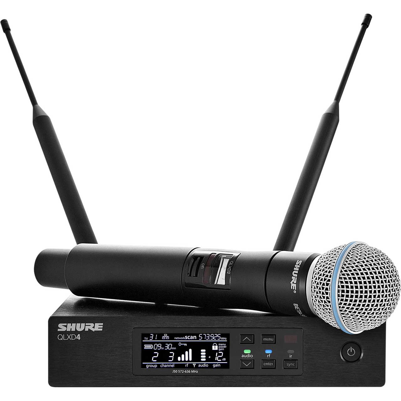 Shure QLXD24/B58-V50 Beta 58 Vocal System 174MHz - 216MHz