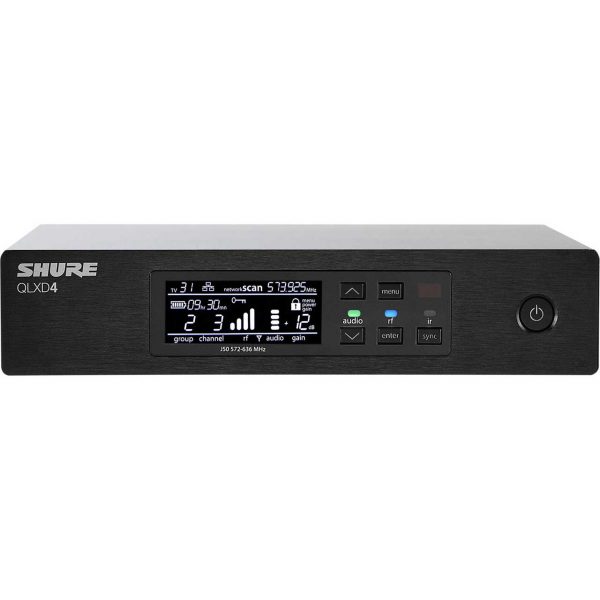 Shure QLXD4-V50 Half-Rack/ Single Channel Receiver 174MHz - 216MHz