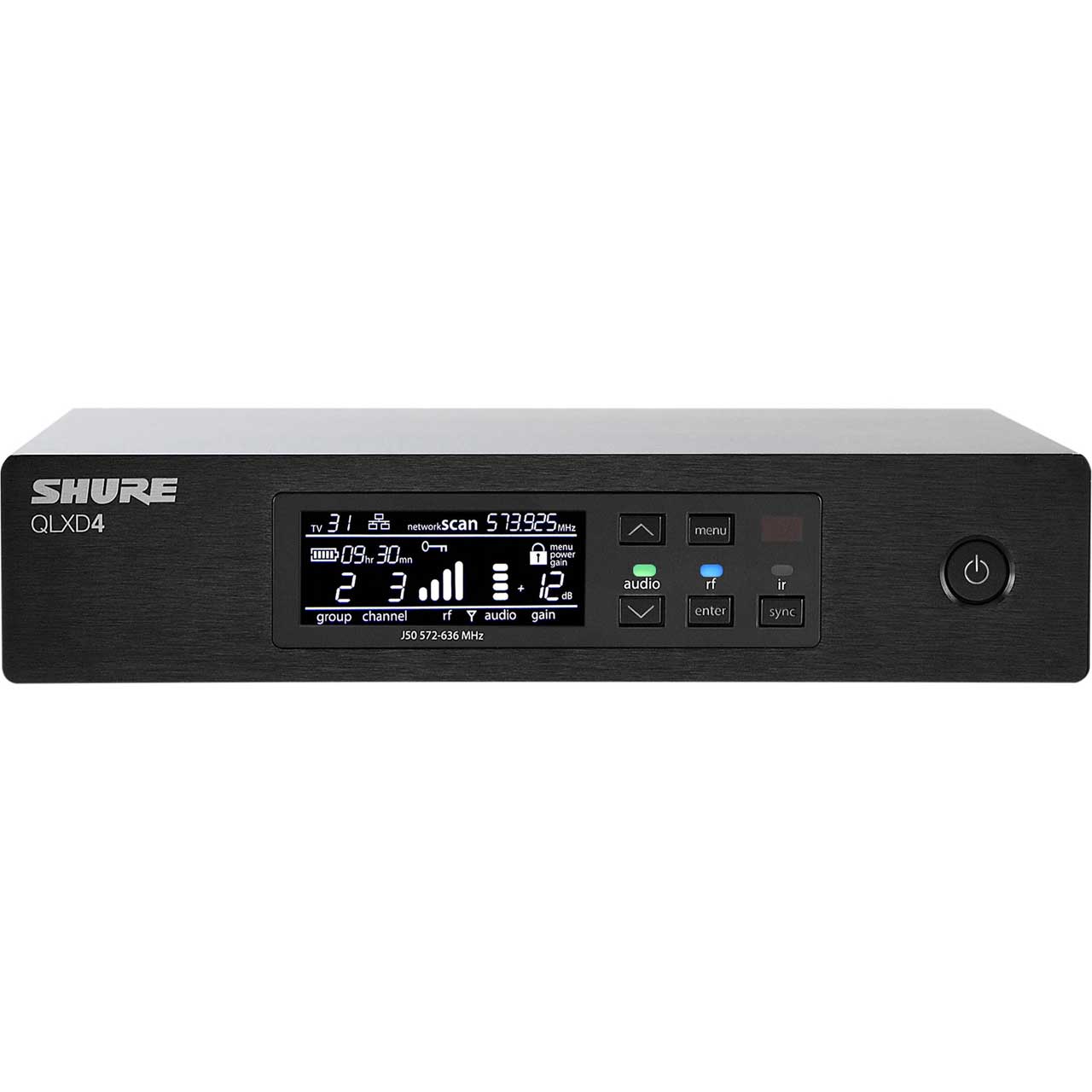 Shure QLXD4-V50 Half-Rack/ Single Channel Receiver 174MHz - 216MHz