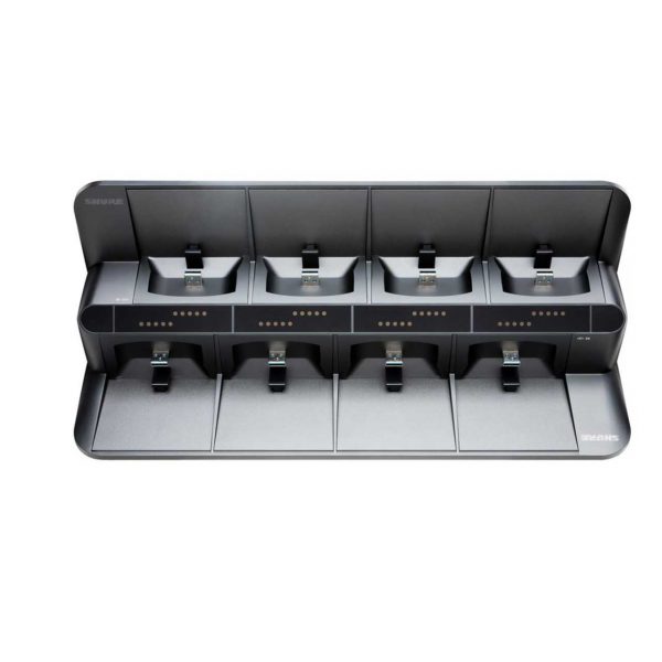 Shure SBC850 8-Bay Networked Docking Station for 4x ULXD6 or ULXD8 Transmitters with SB900B Batteries - No Power Supply