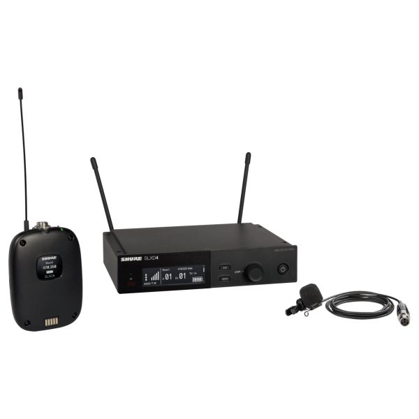Shure SLXD14/85M-J52 Digital Wireless Combo System with WL185m Lavalier Microphone - 558MHz - 616MHz