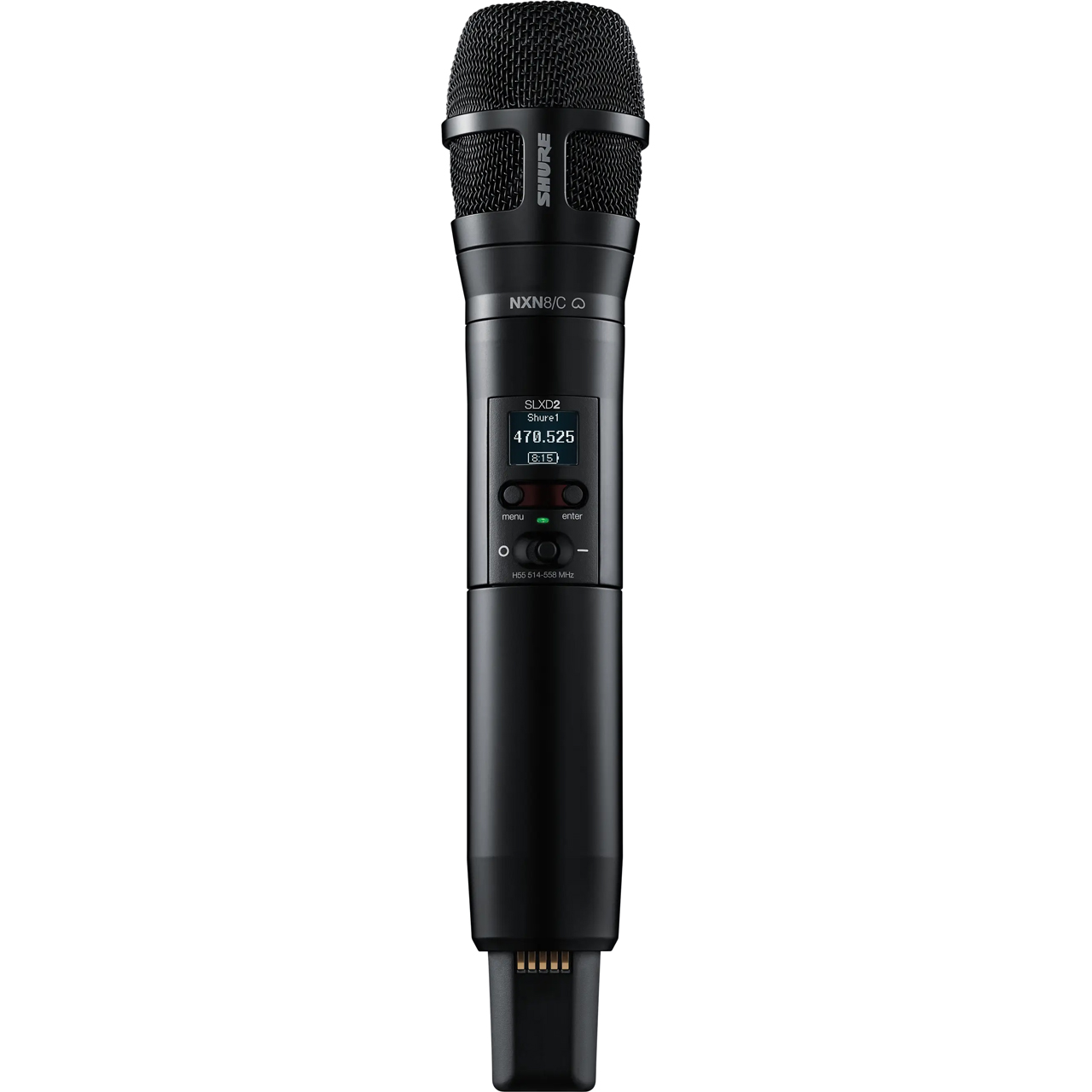 Shure SLXD2/N8CB Nexadyne 8/C Handheld Wireless Cardioid Dynamic Microphone Transmitter