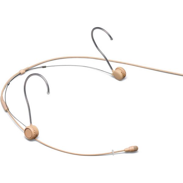 Shure TH53T/O-MTQG TwinPlex Omnidirectional Subminiature Headset Microphone w/ TA4F Connector - Tan