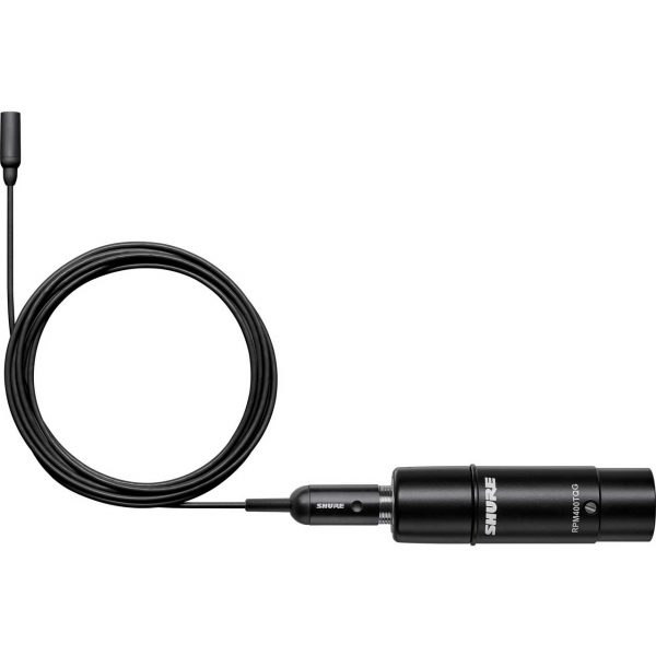Shure TL48B/O-XLR-A TwinPlex TL48 3 Pin XLR Subminiature Lavalier Microphone w/ Preamp Black