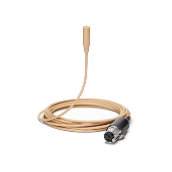 Shure TL48T/O-MTQG-A TwinPlex Omnidirectional Subminiature Lavalier Microphone with Tailored Sound Signiature - Tan