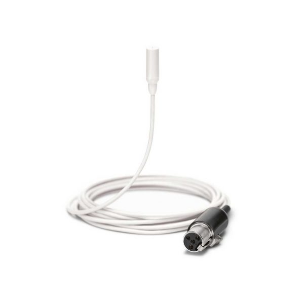 Shure TL48W/O-MTQG-A TwinPlex Omnidirectional Subminiature Lavalier Microphone with Tailored Sound Signiature - White