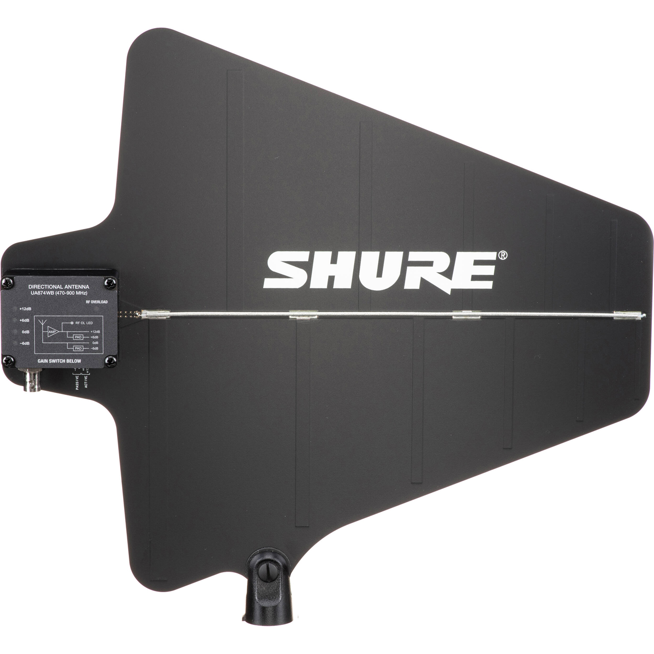Shure UA874WB Wide-Band Active Directional Antenna - 474-900MHz