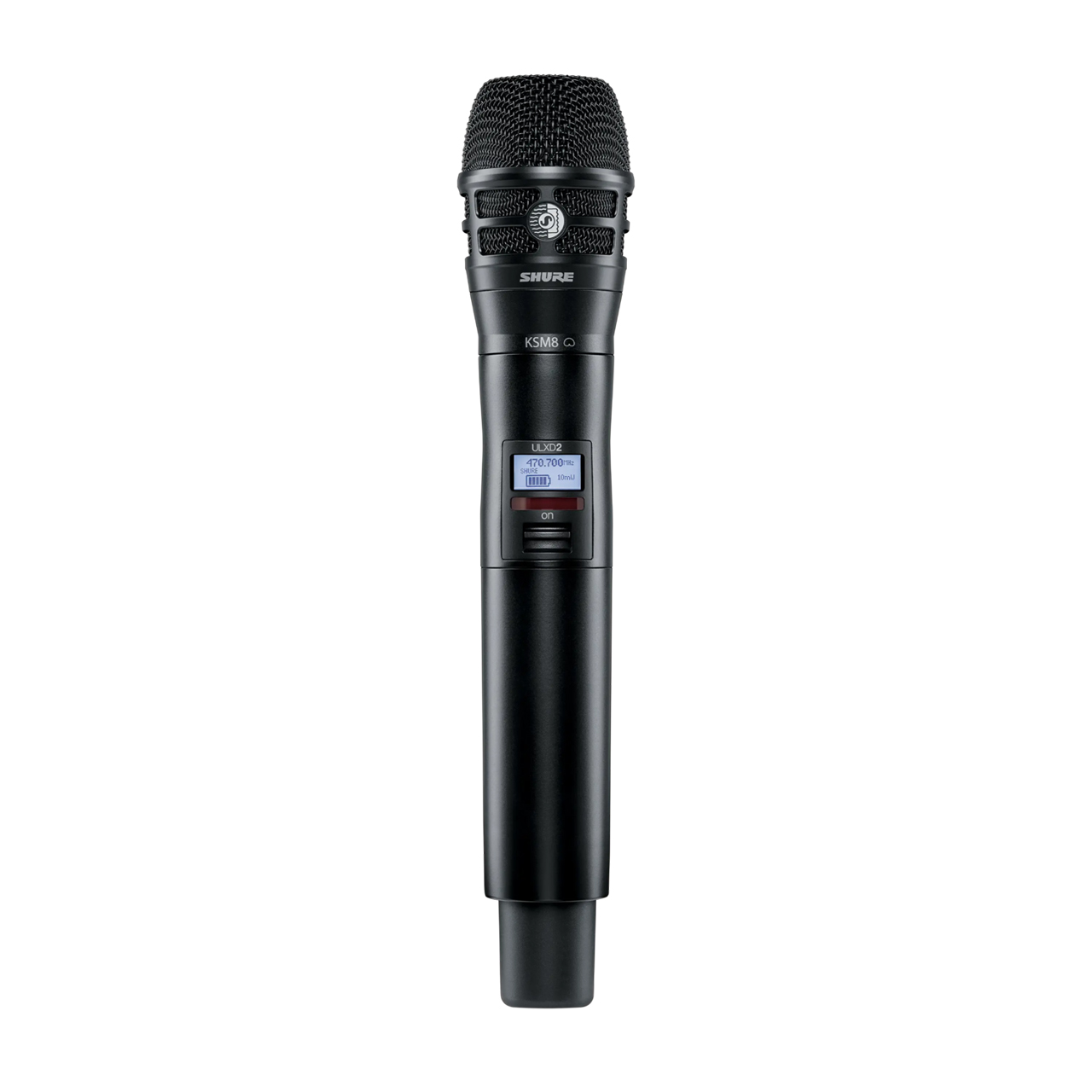 Shure ULXD2 Digital Wireless Handheld Transmitter with KSM8B Mic Cartridge - 24bit/48kHz Converter - G57 470 - 608MHz