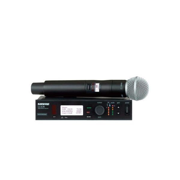 Shure ULXD24/SM58 Handheld Wireless System - SM58 Mic - H50 Freq. 530 - 602 MHz