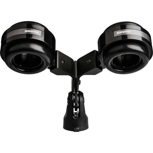 Shure VIP55SM Dual Microphone Mounting Kit - Holds 2 Mics with Tapered Handles Side by Side