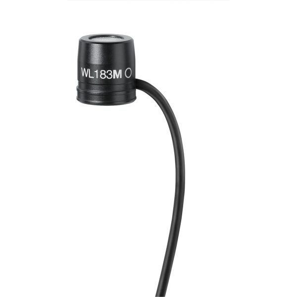 Shure WL183m Omnidirectional Low Profile Lavalier Microphone with TA4F Connector - Black