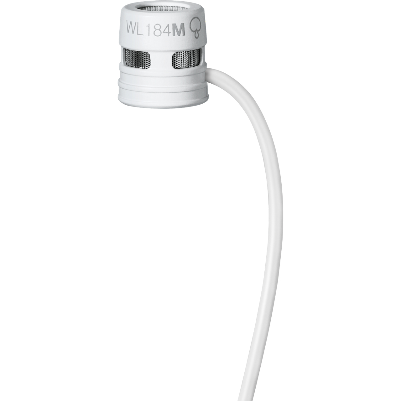 Shure WL184m Supercardioid Low Profile Lavalier Microphone with TA4F Connector - White